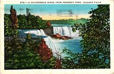 VTG Postcard- 272. A Picturesque scene from Prospect Park, Nia. Posted 1937 picture