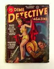 Dime Detective Magazine Pulp Aug 1947 Vol. 55 #1 GD picture
