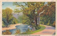 Greetings from Napoleon Ohio OH Maumee River 1939 Berea Postcard E08 picture