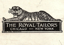 1937 THE ROYAL TAILORS CHICAGO NEW YORK PANTS ORDER BILLHEAD INVOICE Z2728 picture