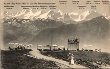 Vtg Switzerland Rigi-Kulm Mount Rigi and the Bernese High Alps 1910s Postcard picture