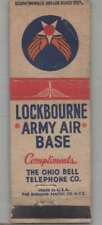 Matchbook Cover - Military Lockbourne Army Air Base Ohio Bell Telephone Co picture