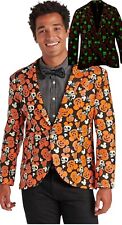 Disney Store Mens L/XL Mickey Mouse Halloween Glow in Dark Suit Jacket Blazer picture