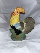 Vintage Bisque Figurine Chicken Hen Rooster. RARE 14.5cm Tall picture