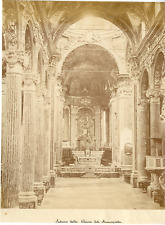 Italy, Interno della Chiesa deli Annunziata Vintage Albumen Print.  Print a picture