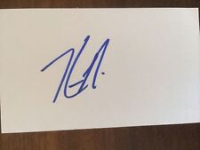 Kevin Na Autographed Signed  3 X 5 Index Card Pga Golf Autographed picture