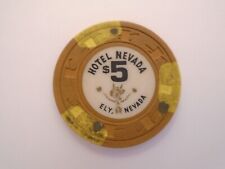 $5 HOTEL NEVADA ELY Nevada Casino Poker Chip picture
