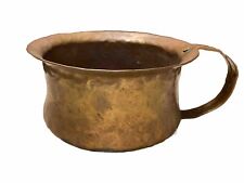 Vintage 7” Handmade Hammered Copper Bowl/Pot W/Handle picture
