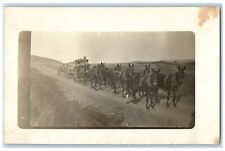 c1910's 8 Mule Team Desert Dirt Road RPPC Photo Unposted Antique Postcard picture