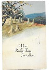 1927 RALLY DAY POSTCARD-FIRST M. E. CHURCH-TAUNTON, MASS. picture