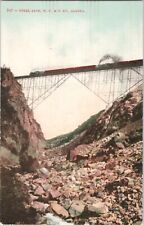 Postcard Railroad Trestle Bridge Steel Arch WP&Y Railway AK picture