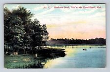 Grand Rapids MI-Michigan, Manhattan Beach, Reed's Lake, Vintage c1911 Postcard picture