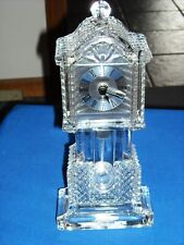 Vintage SHANNON Crystal Mantle Swinging Pendulum Clock 10.5'' Tall New In Box picture