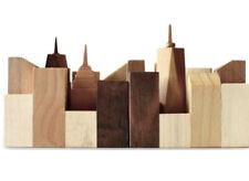 New York City Skyline Wood Cube Unique Cool Souvenir NYC Bey Design Handmade picture