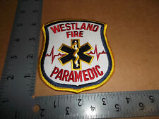Westland Fire Paramedic Patch~Michigan~MI~Brand New~Emergency Medical Services~ picture