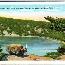 c1910s Sauk County, Wis North End Devils Lake State Park East Trail Pier WI A224 picture