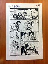 FOUR FREEDOM issue 2 original penciled inked signed 11x17 comic book artwork p20 picture