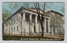 Postcard Old Capitol Frankfort Kentucky Showing spot where Goebel Fell picture