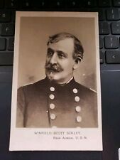 Vintage US Navy Print, Rear Admiral Winfield Scott Schley Spanish American War  picture