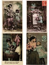 GLAMOUR MOTHER and CHILD 150 Vintage Real Photo Postcards (L4417) picture