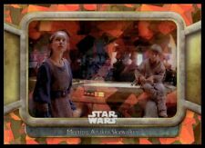 2024 Star Wars Chrome Sapphire Edition #32 Meeting Anakin Skywalker Orange /25 picture