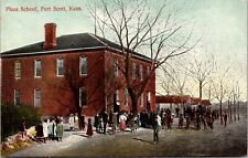 Postcard Plaza School in Fort Scott, Kansas~4317 picture