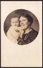 Flora Ruth Phelps 1920s RPPC of Baby & Mother - Portsmouth, NH picture
