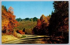 North Carolina Fall Autumn Grandfather Mountain Linville Boone Vintage Postcard picture