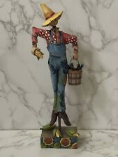 2009 Jim Shore Scaring Up Fun 14” Scarecrow Figure 4014446 Halloween Crows picture