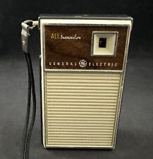 Vintage General Electric GE P-1758C All Transistor Pocket Radio w/ Case picture