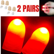 LED Finger Thumbs Light red Color Magic Party Show Lamp Funny set of 4 picture