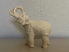 Lenox Porcelain White Elephant with Gold Trim Trunk Up Standing Figurine 3.5”EXC picture
