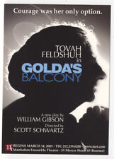 JEWISH Interest - Tovah Feldshuh in GOLDA'S BALCONY Play - 2003 Promo Postcard picture