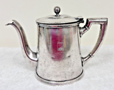 Vintage Hotel Silver Coffee Tea Pot Hoteis Otheon Wolff Prata Co picture