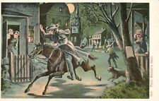 Vintage Postcard 1920s Paul Revere's Ride Artwork Patriot in American Revolution picture