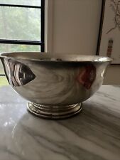 Vintage Gorham YC785 Silver Plate Footed Serving Bowl Large 12” picture