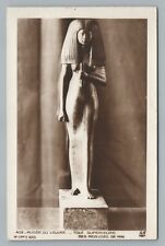 Ancient Egyptian Statue RPPC Antique Paris Photo CPA Louvre 1920s picture
