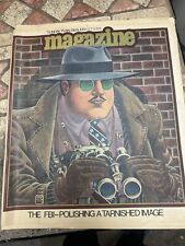 The Cleveland Plain Dealer Sunday Magazine 1978 October 23 Vintage Old FBI picture