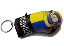 Ecuador Ecuadorian Flag Keychain Boxing Glove Mini Key Chain Ring Fob country  picture