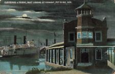 Cleveland & Toledo Boat Landing by Moonlight Put-in-Bay Ohio OH 1908 Postcard picture