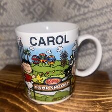 Knots Berry Farm Peanuts Custom “ Carol “  Coffee Mug Camp Snoopy LQQK picture