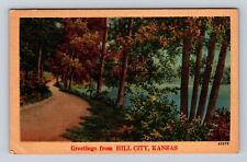 Hill City KS-Kansas, General Greetings, Scenic Views, Vintage c1947 Postcard picture