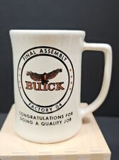 Vintage Buick Final Assembly Factory 4 Advertising Logo Mug Cup GM QUALITY JOB picture