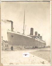 RMS TITANIC ENTERS DRY DOCK FOR THE 1ST TIME, FEB 3 1912, REPRINT PHOTO picture