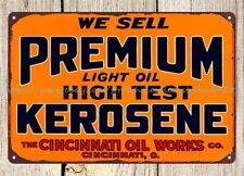 High Test Premium Light Oil Kerosene metal tin sign artwork decor picture
