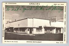 Bradenton FL-Florida, Garcia's Restaurant Antique Vintage Souvenir Postcard picture