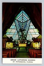 St Petersburg FL-Florida, Grace Lutheran Church, Antique Vintage Postcard picture