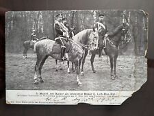 Der Kaiser (Wilhelm II) als schwarzer Husar, Germany - 1900, Torn Corner & Edges picture