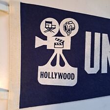 Universal Studios Pennant Hollywood VTG Souvenir Felt Flag Flannel Banner picture