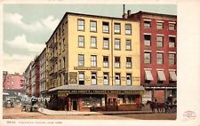 Postcard NYC Fraunces Tavern & Hotel Delivery Wagon Pearl Street New York 1906 picture